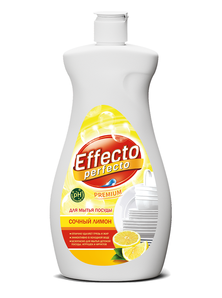 Средство для мытья посуды Effecto Perfecto лимон